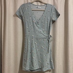 Hollister Light Blue Floral Mini Dress